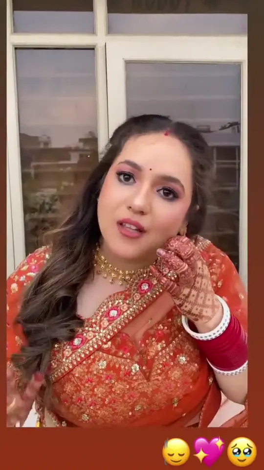 Video review from a client in her Karva Chauth look