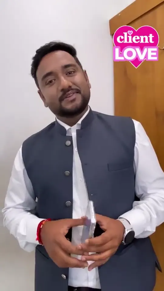 Video review from a male client after makeup