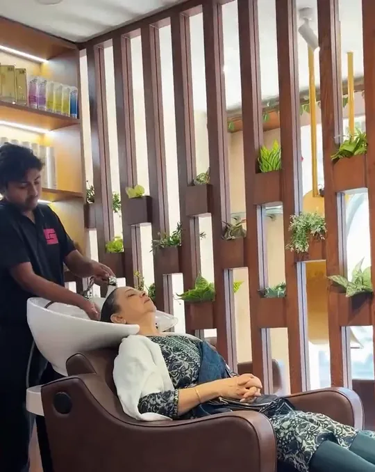Our work: hair treatment.